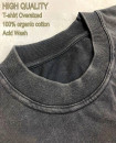 Made In Portugal Organic Cotton Oversize T Shirt Acid Wash Black